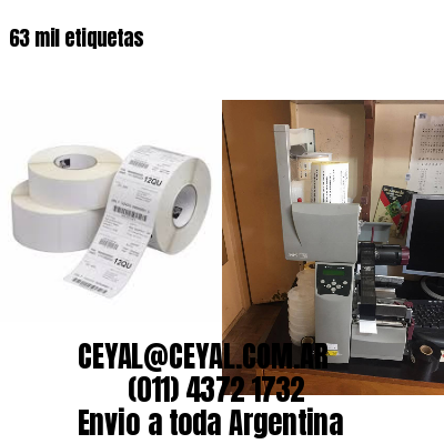 63 mil etiquetas
