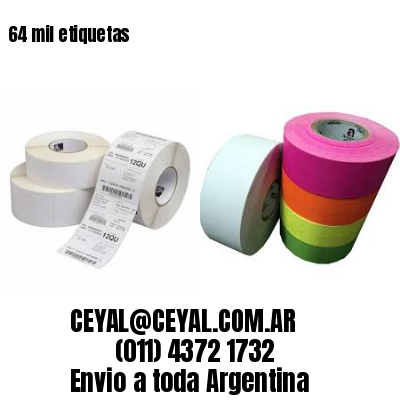 64 mil etiquetas