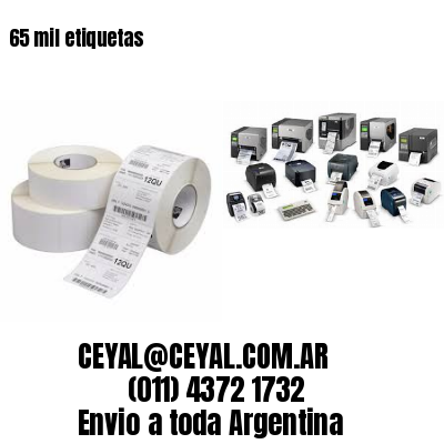 65 mil etiquetas
