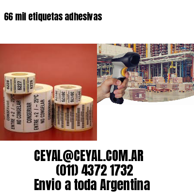 66 mil etiquetas adhesivas