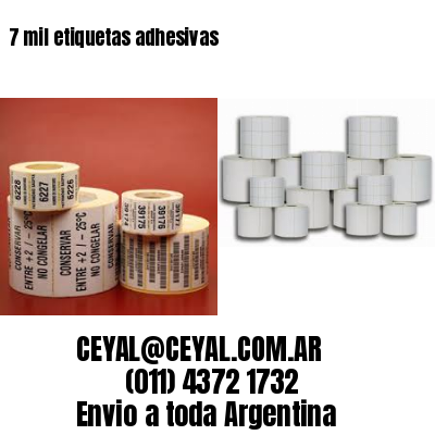 7 mil etiquetas adhesivas