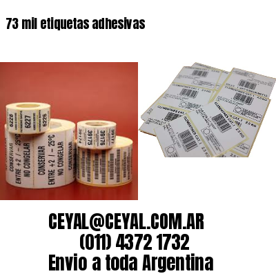 73 mil etiquetas adhesivas