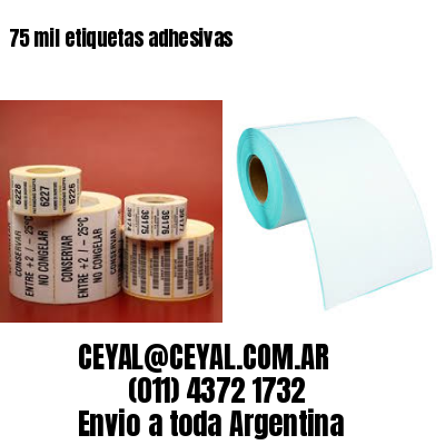 75 mil etiquetas adhesivas