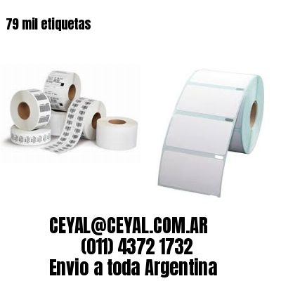 79 mil etiquetas