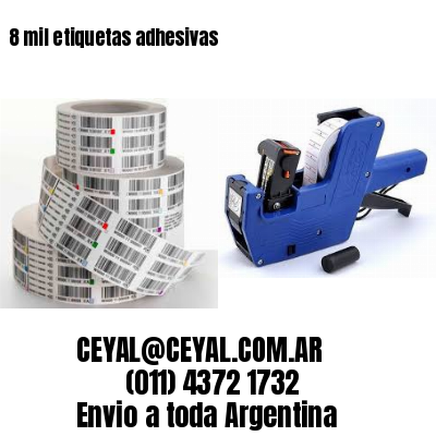 8 mil etiquetas adhesivas