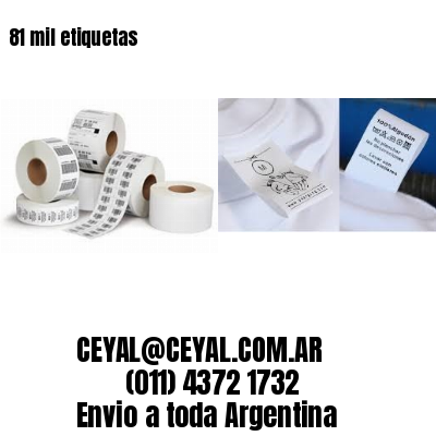 81 mil etiquetas