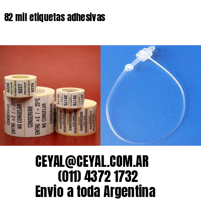 82 mil etiquetas adhesivas