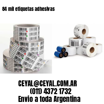 84 mil etiquetas adhesivas