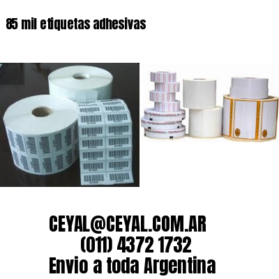 85 mil etiquetas adhesivas
