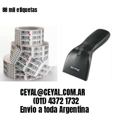 88 mil etiquetas