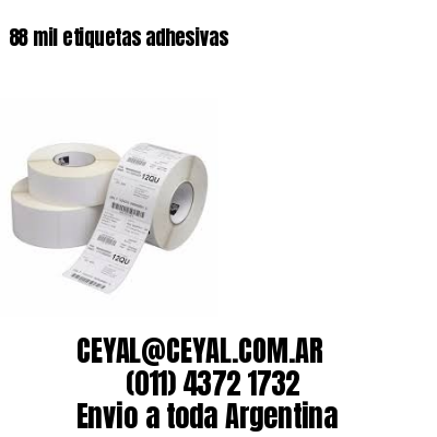 88 mil etiquetas adhesivas