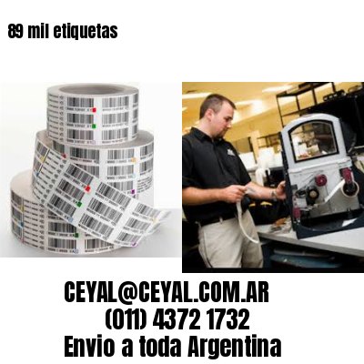89 mil etiquetas