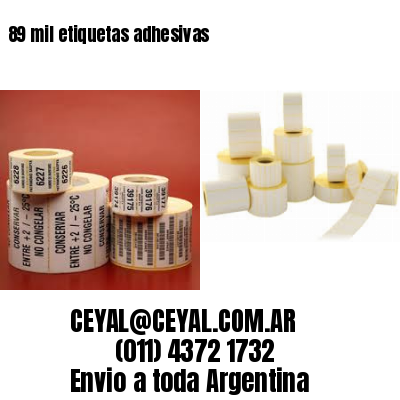 89 mil etiquetas adhesivas