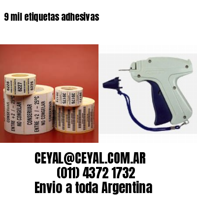 9 mil etiquetas adhesivas