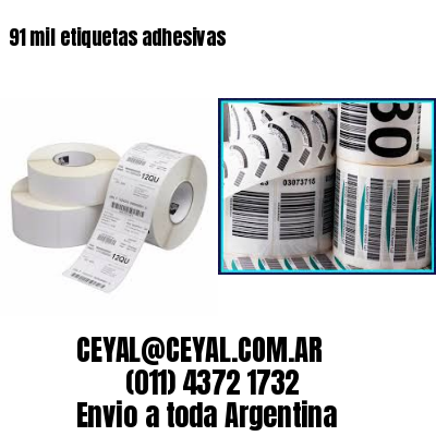 91 mil etiquetas adhesivas