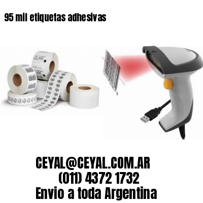 95 mil etiquetas adhesivas