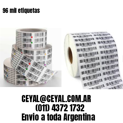 96 mil etiquetas