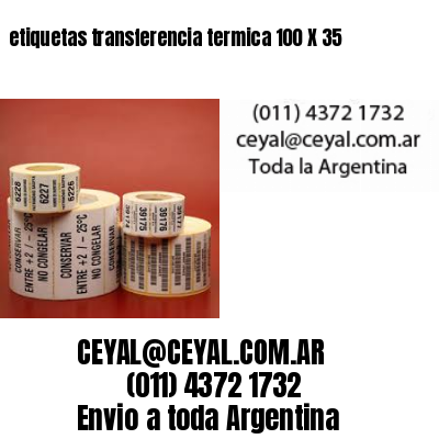 etiquetas transferencia termica 100 X 35