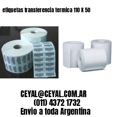 etiquetas transferencia termica 110 X 50