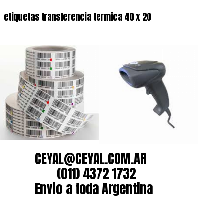 etiquetas transferencia termica 40 x 20