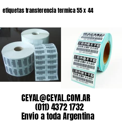 etiquetas transferencia termica 55 x 44