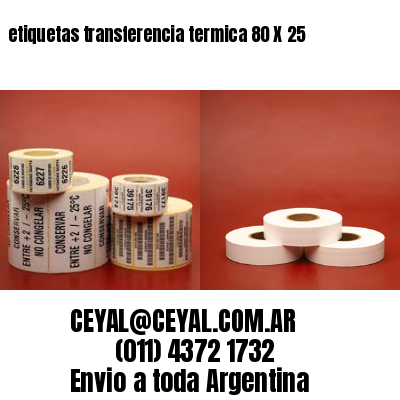 etiquetas transferencia termica 80 X 25