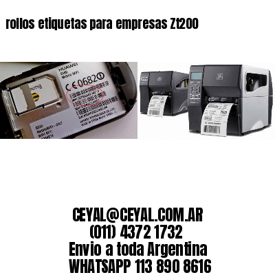 rollos etiquetas para empresas Zt200