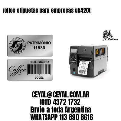 rollos etiquetas para empresas gk420t