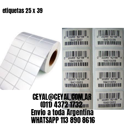 etiquetas 25 x 39