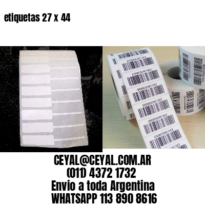 etiquetas 27 x 44