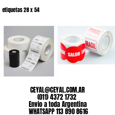 etiquetas 28 x 54