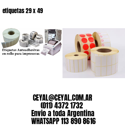 etiquetas 29 x 49