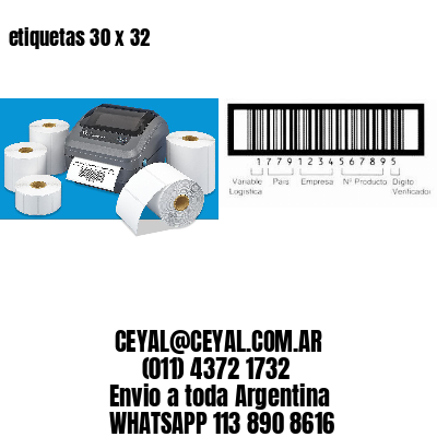 etiquetas 30 x 32