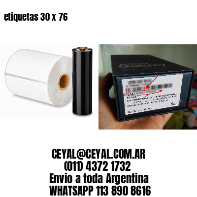 etiquetas 30 x 76