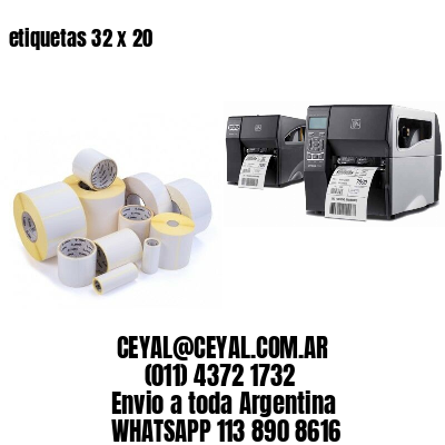 etiquetas 32 x 20