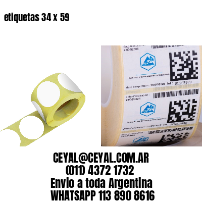 etiquetas 34 x 59