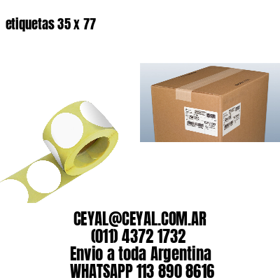 etiquetas 35 x 77