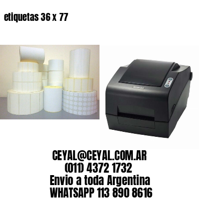 etiquetas 36 x 77