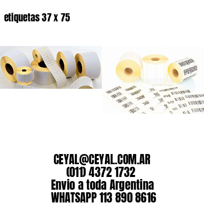 etiquetas 37 x 75