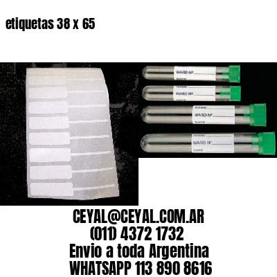 etiquetas 38 x 65