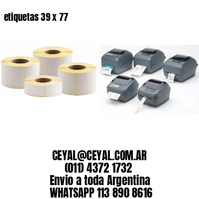 etiquetas 39 x 77