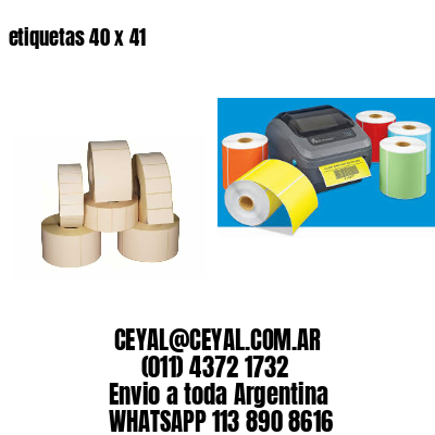 etiquetas 40 x 41
