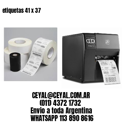etiquetas 41 x 37
