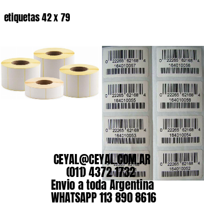 etiquetas 42 x 79