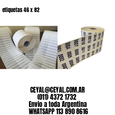 etiquetas 46 x 82