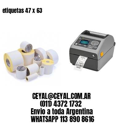 etiquetas 47 x 63