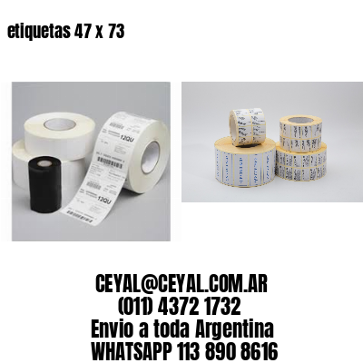 etiquetas 47 x 73