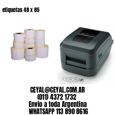 etiquetas 48 x 85