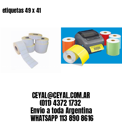 etiquetas 49 x 41