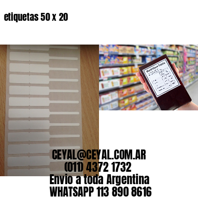 etiquetas 50 x 20